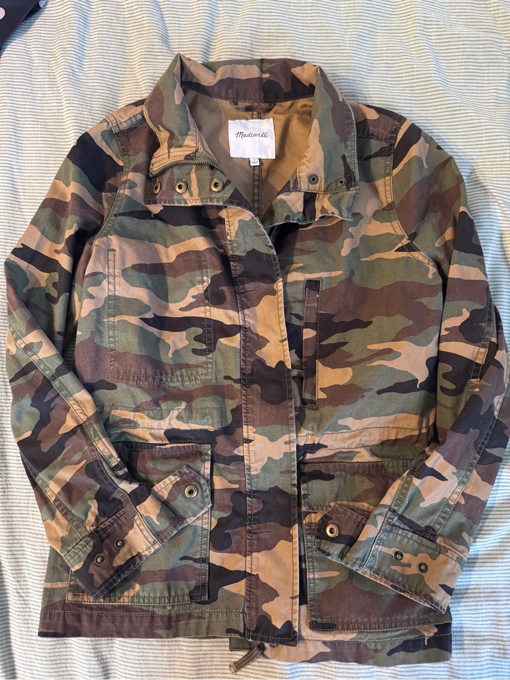 Madewell Green Camo Utility Jacket
